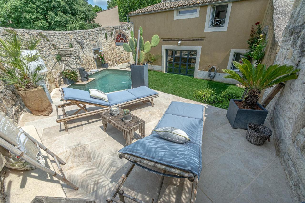 Le Baratier - Demeure De Charme Sauna & Piscine Calvisson Dış mekan fotoğraf