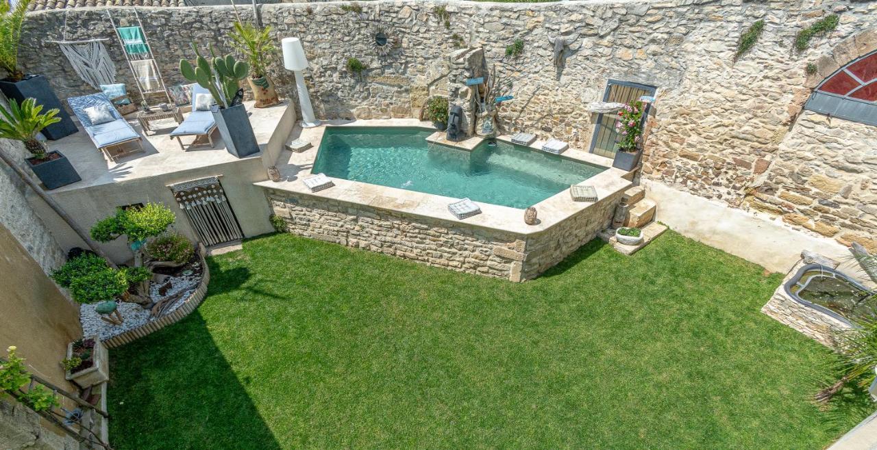 Le Baratier - Demeure De Charme Sauna & Piscine Calvisson Dış mekan fotoğraf